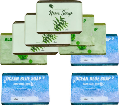 linic HERBAL NEEM SOAP(3), ALOE VERA(3), OCEAN BLUE(3)(9 x 100 g)