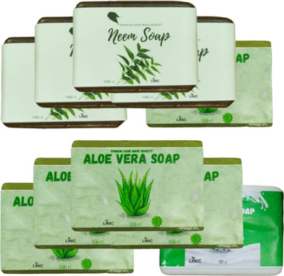 linic HERBAL NEEM SOAP(4), ALOE VERA(5),GOAT(1)(10 x 100 g)