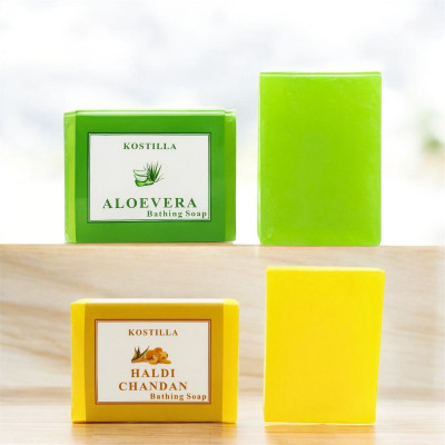 kostilla Bathing Soap Combo – Haldi Chandan + Aloe vera(2 x 100 g)