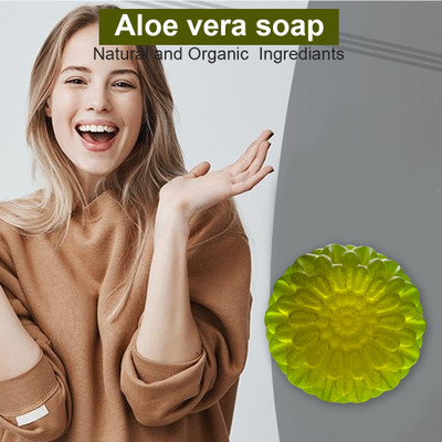 TERIHAR Aloe Vera Soap with Turmeric for Brightening and Glowing Skin(100 g)