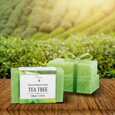 LA MONK Transparent Handmade Glycerine Tea Tree Soap(180 g)