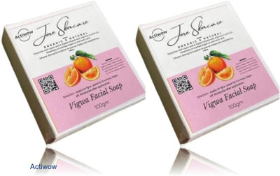 ACTIWOW Jiore Vigwa Whitening Soap for Soft, Radiant Glow Combo(2 x 100 g)
