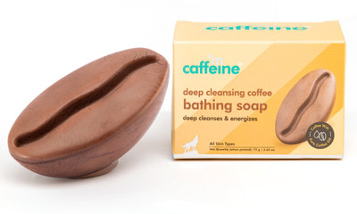 mCaffeine Deep Cleansing Coffee Bathing Soap 75g (Pack of 2)(2 x 75 g)