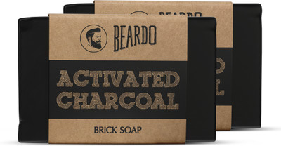 BEARDO Activated Charcoal Brick Soap Combo(2 x 125 g)