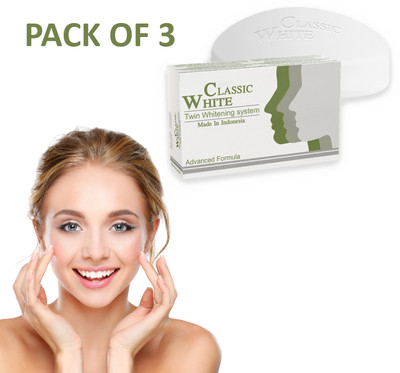 LOXITY Classic White Twin Whitening & Fairness Soap(3 x 85 g)