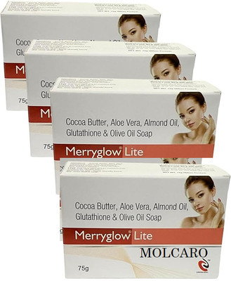 MOLCARO MERRYGLOW LITE SKINCARE SOAP PACK OF 4(4 x 75 g)