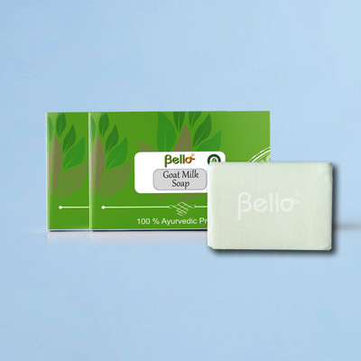 Bello Goat Milk Soap pack of 2 Handmade(2 x 75 g)