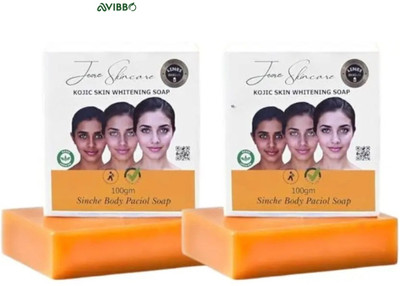 Avibbo Jiore Skincare Sinche Kojic Soap Botanical Women Pack for All Skin Types(2 x 100 g)