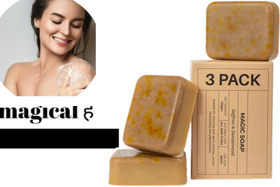 Wiffy Sandal Wood And Saffron Soap For Glowing pack of 3(3 x 150 g)
