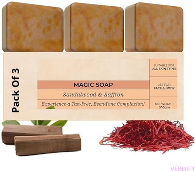 VERDIFY Magic Show Soap | Promotes Natural Look(3 x 100 g)