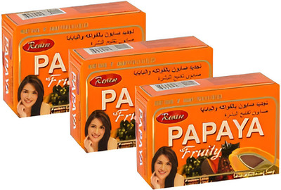 RENEW papaya fruity Skin Glowing & Fairness Soap || Pack of 3(3 x 45 g)