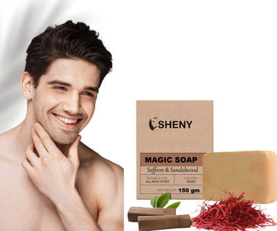 Sheny Handmade Soap Sandalwood & Saffron Magic Soaps Handmade(150 g)