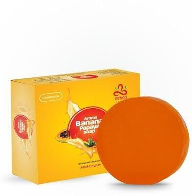 nebco aroma Banana papaya Soap Nourishing & Anti-Aging Properties for Smooth & Soft Skin(250 g)