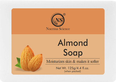 Nuerma Science Handmade Herbal Natural Almond Bath Soap made with Natural Oils(125 g)