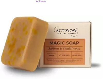 ACTIWOW Magic Soap Green Tea Bright Bar for Youthful Glow(100 g)