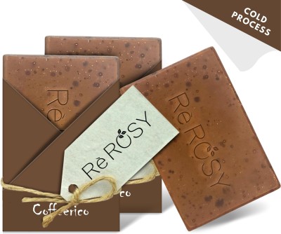 Re Rosy Special Blend Coffee Natural Handmade Soap Pack of 3(3 x 100 g)