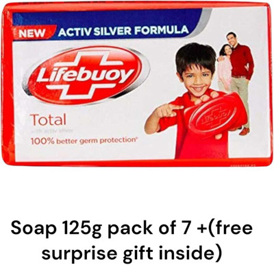 LIFEBUOY Total 10 Germ Protection Soap Bar 125 pack of 7(7 x 0.36 g)