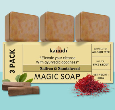KaNuDi Magic Soap for Skin Whitening(3 x 100 g)