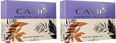 CAMIA Handcrafted Lavender Cold Processed Soap(2 x 125 g)