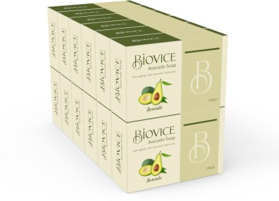 biovice Avocado Antiseptic Moisturising Soap - Neem, Avocado and Aloe Vera (Pack of 24)(24 x 100 g)