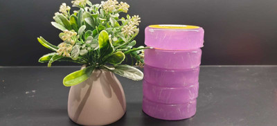 VEDAVATIENTERPRISE Milan Vedavati Handmade Lavender Soap|Calming Floral Scent & Glycerine Base(5 x 110 g)