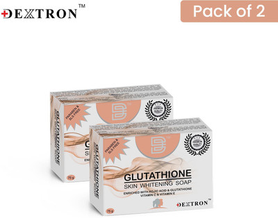 DEXTRON Glutathione Skin Whitening Soap(2 x 75 g)