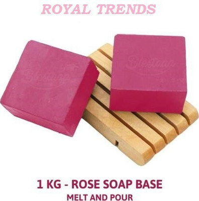 KINEX Natural Rose Flavoured Glycerine & Coconut Oil Based Melt and Pour(200 g)