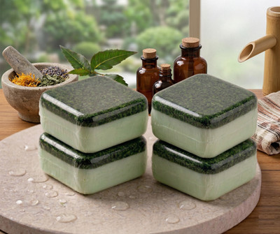 Thalaiva Neem Soap (Pack of 4) Natural and Handmade Soap, Sulfate-Paraben Free(4 x 100 g)