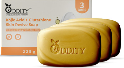 ODDITY Kojic Acid Soap+Glutathione | For Skin Whitening | Remove Tan | For Men&Women(3 x 75 g)