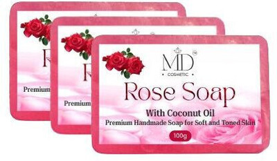 MD COSMETIC Rose Soap_3(3 x 33.33 g)