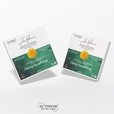 ACTIWOW Jiore Chrisy Soap Herbal Kojic Acid for Pore Care CS01(2 x 50 g)