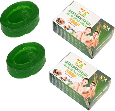 3DR Haldi Chandan Skin Cleanser Soap with Aloe Vera & Neem(2 x 100 g)