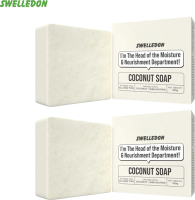 SWELLEDON Magic Soap Coconut Soap with Shea Butter Herbal Protective Gentle Wash(2 x 100 g)