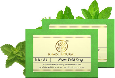 KHADI NATURAL Ayurvedic Neem Tulsi Glycerine Soap(2 x 125 g)