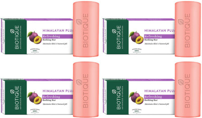 BIOTIQUE Himalayan Plum Refreshing Bathing Bar(4 x 150 g)