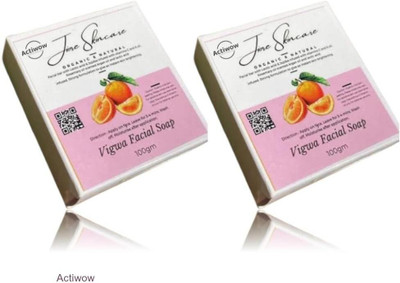ACTIWOW Jiore Vigwa Facial Soap for Soft, Even Skin Texture Combo(2 x 100 g)