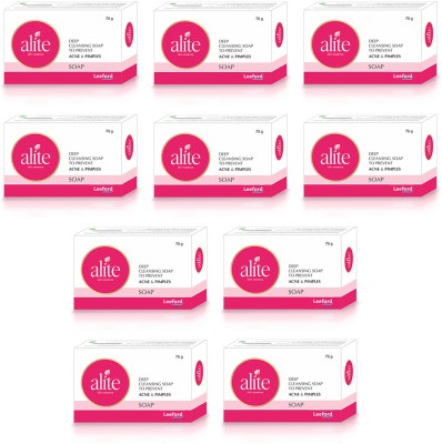 alite Anti Acne Soap For Deep Clensing (Pack of 10)(10 x 75 g)