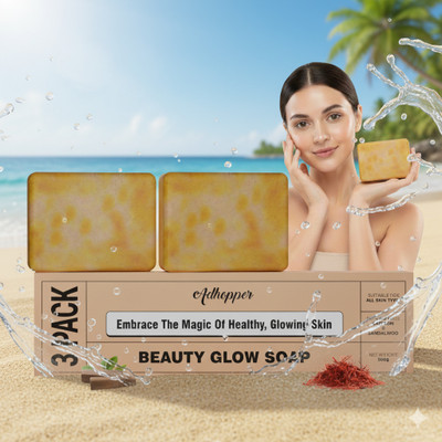 YEXZO Face Soap Sandalwood & Saffron Magic Soaps For Bath(3 x 100 g)