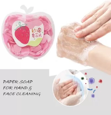 KAIASHA Soft Bath For travel using soap Apples shape box for Children(20 g)
