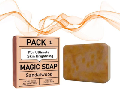 Agonize magic soap Body Herbal Ayurvedic Saffron Sandalwood beauty soap (100gm),,(100 g)