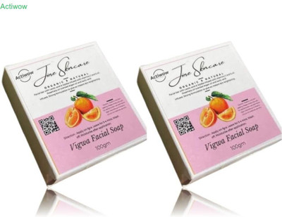 ACTIWOW Jiore Vigwa Facial Soap for Soft & Even Skin Tone Combo(2 x 100 g)