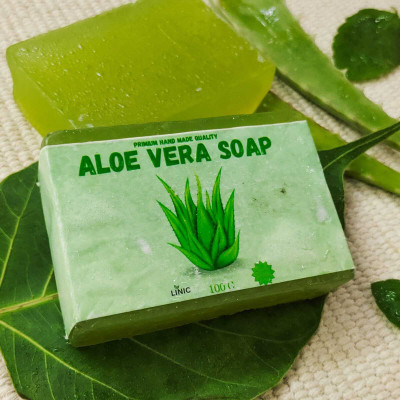 linic HERBAL NEEM SOAP(4), ALOE VERA(2), LEMON SOAP(1), GOAT MILK SOAP(2)(9 x 100 g)