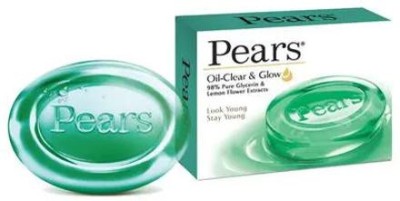 Pears Oil Clear & Glow Soap Bar, 6x75 g(6 x 75 g)