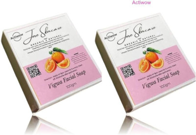 ACTIWOW Jiore Vigwa Brightening Soap for Smooth, Radiant Skin Combo(2 x 100 g)