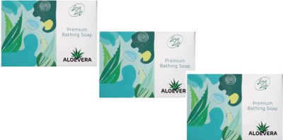 Longlife Premium Bathing Soap Aloevera Pack of 3(3 x 100 g)