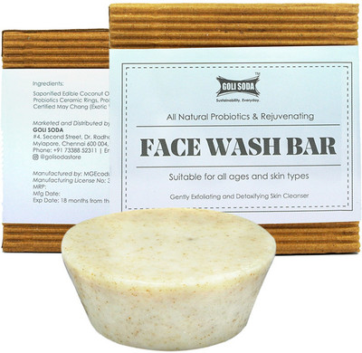 GOLI SODA All Natural Probiotics Face Wash Soap - (Pack Of 2)(2 x 90 g)