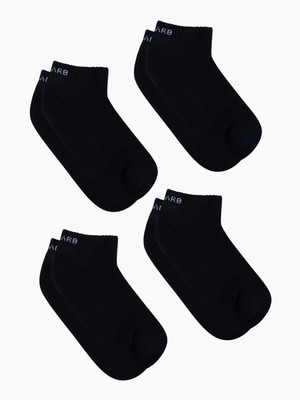 Air Garb Comfort Premium Quality Cotton Socks Men & Women Solid Low Cut(Pack of 4)