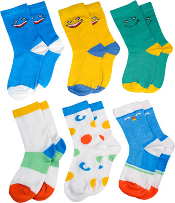Kuchipoo Baby Boys & Baby Girls Printed Ankle Length(Pack of 6)