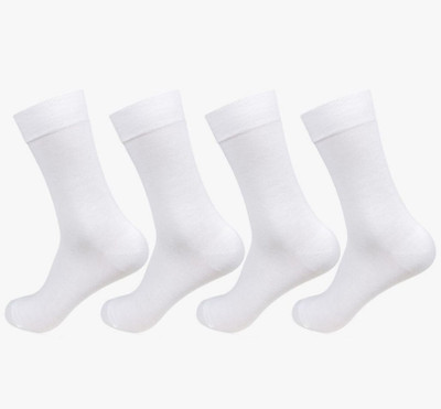 SOFT SLIPPERS Men & Women Solid Mid-Calf/Crew(Pack of 4)