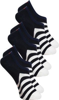 Viral Girl Unisex Striped Peds/Footie/No-Show(Pack of 3)